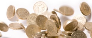 Coins from student bank accounts