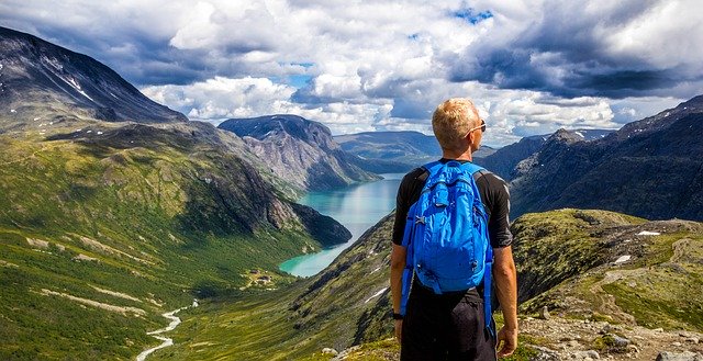 Passport, compass and notes for planning a gap year